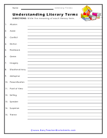 Understanding Worksheet