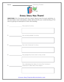 Every Story Worksheet