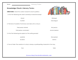 Knowledge Check Worksheet