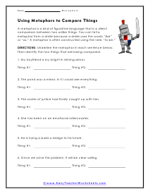 Compare Things Worksheet