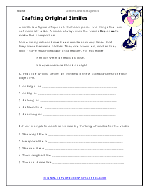 Crafting Originals Worksheet