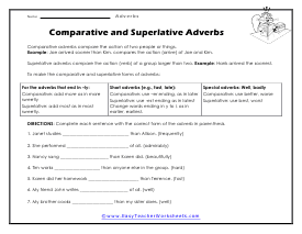 Superlative Worksheet