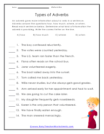 Types Worksheet