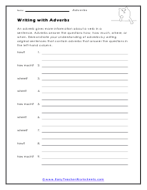 Writing Worksheet