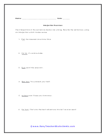 Rewriting Sentences Worksheet