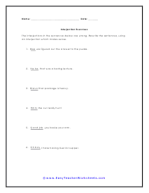Rewrite Exercise 2 Worksheet