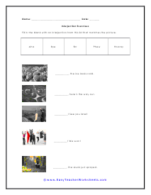 Match Pictures Worksheet