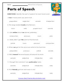 Interjection Worksheet