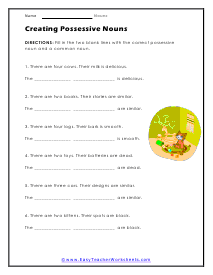 Possessives Worksheet