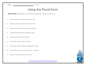 Correct My Form Worksheet