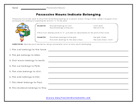 Belonging Worksheet