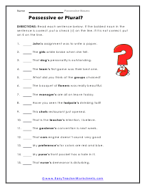 Marked Worksheet