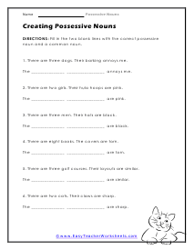 Create Them Worksheet