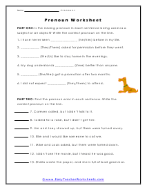 Placement Worksheet