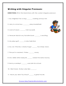 Writing Worksheet