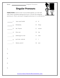 Identification Worksheet