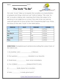 To Be Worksheet 2