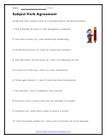 Agreement Worksheet