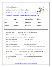 Animal Worksheet