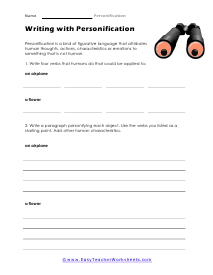 Personal Touch Worksheet