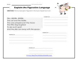 Figurative Language Worksheet