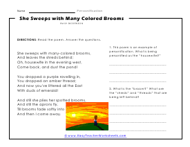 Poem Worksheet