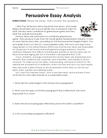 persuasive essay practice questions