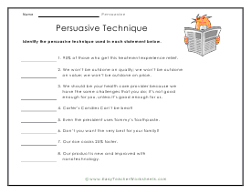 Technique Worksheets