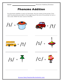 Phonemes Worksheet
