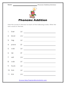 Addition Worksheet