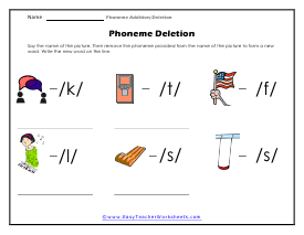 Deletion Worksheet