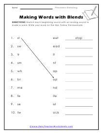 Making Words Worksheet