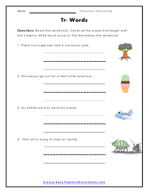 Tr- Worksheet