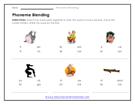 Sound Blending Worksheet