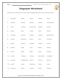 Circle It Worksheet