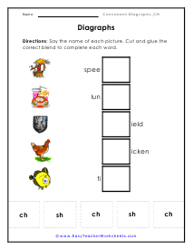 Scissors and Glue Worksheet