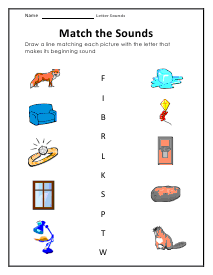 Match - Letter B' Beginning Sounds I