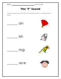 F Sounds Worksheet