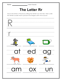 Letters and Sounds Worksheet