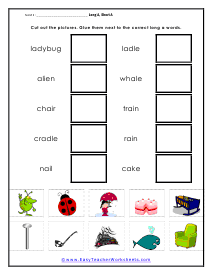 Cut and Paste Worksheet