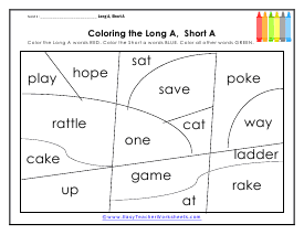 Coloring Worksheet