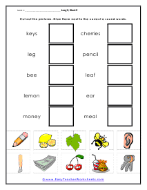 Cut Out Worksheet