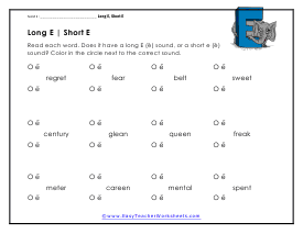 Sounding Words Worksheet