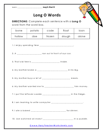 Fill Up The Box Worksheet