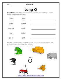 Circle and Say It Worksheet