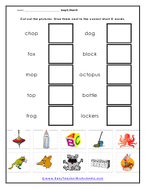 Cut and Glue Worksheet