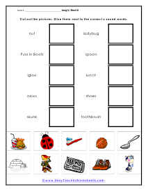 Skunk, Shoes, Igloo Worksheet