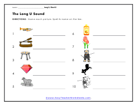 Long U Sound Worksheet