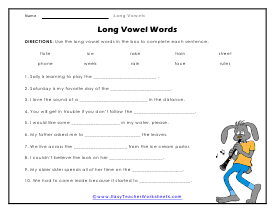 Box of Words Worksheet