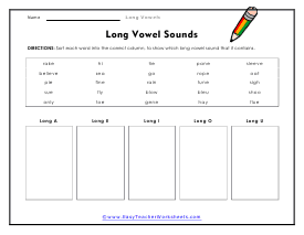 Push Sound Worksheet